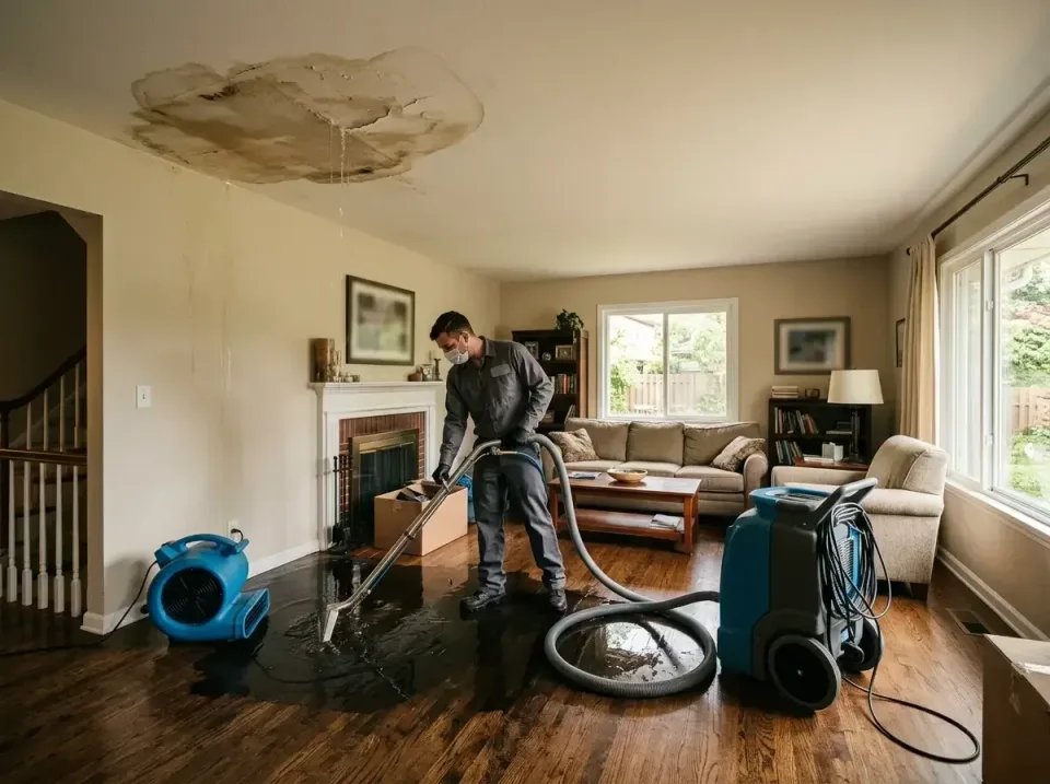 attic-pipe-burst-ceiling-drip-008 — frequently asked questions, Water Damage Restoration & Carpet Care in Fayetteville, TN